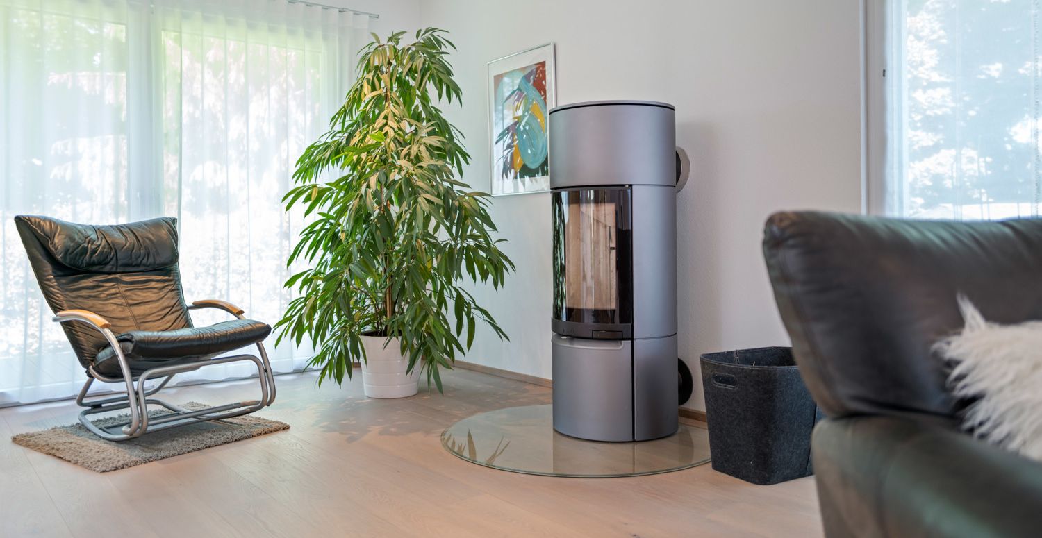 Kaminofen mit Außenkamin