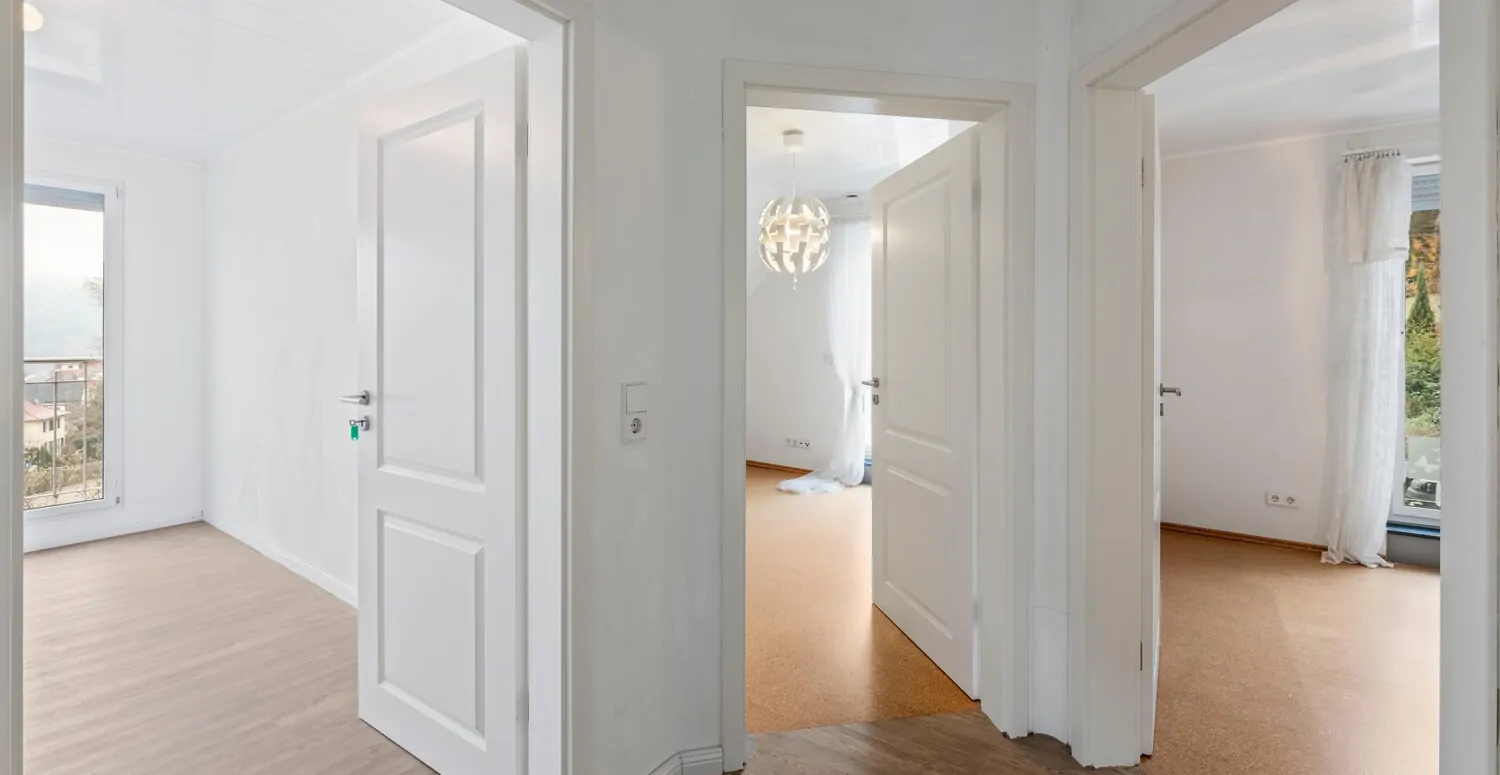 Drei Schlafzimmer im Dachgeschoss