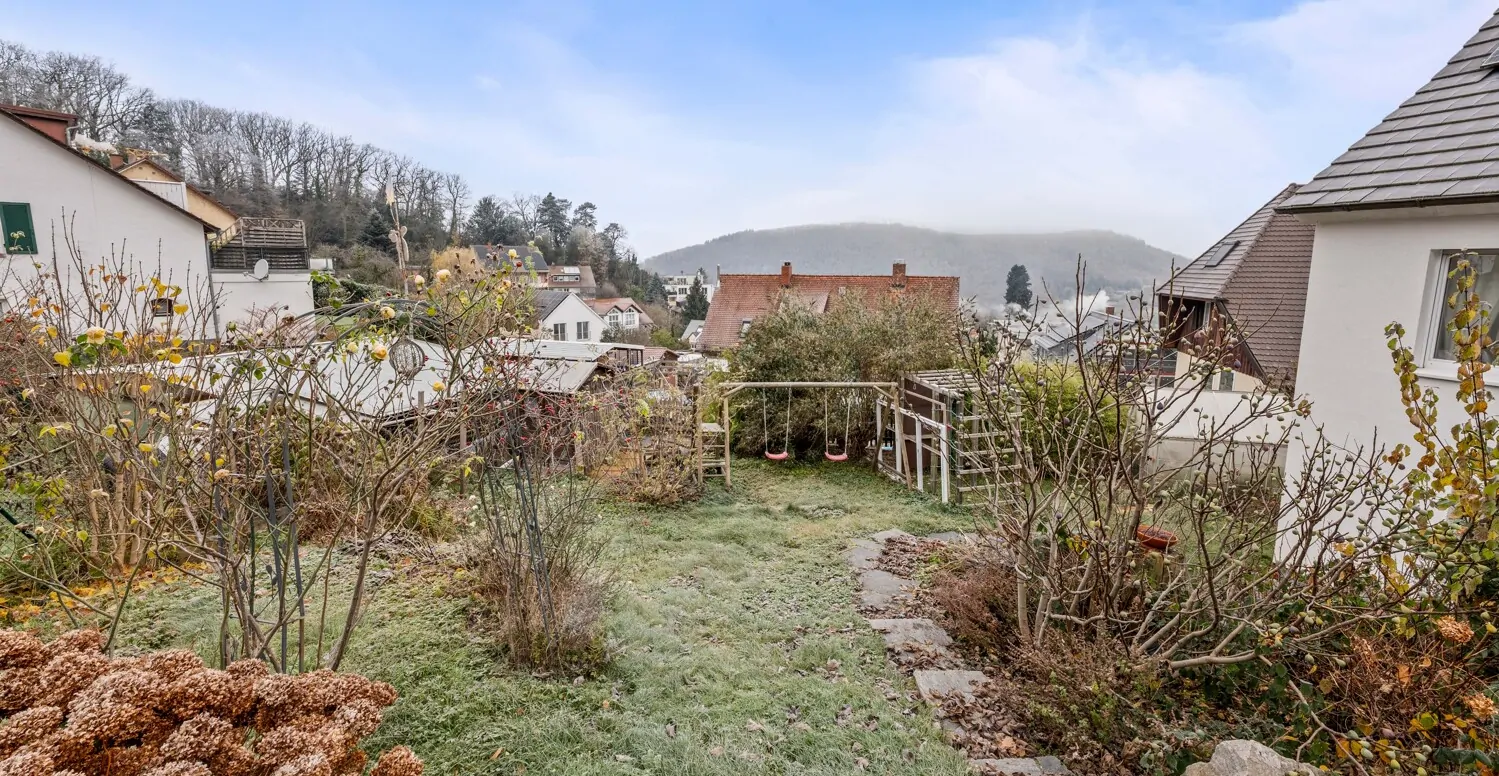 Der Garten mit wunderschönem Ausblick