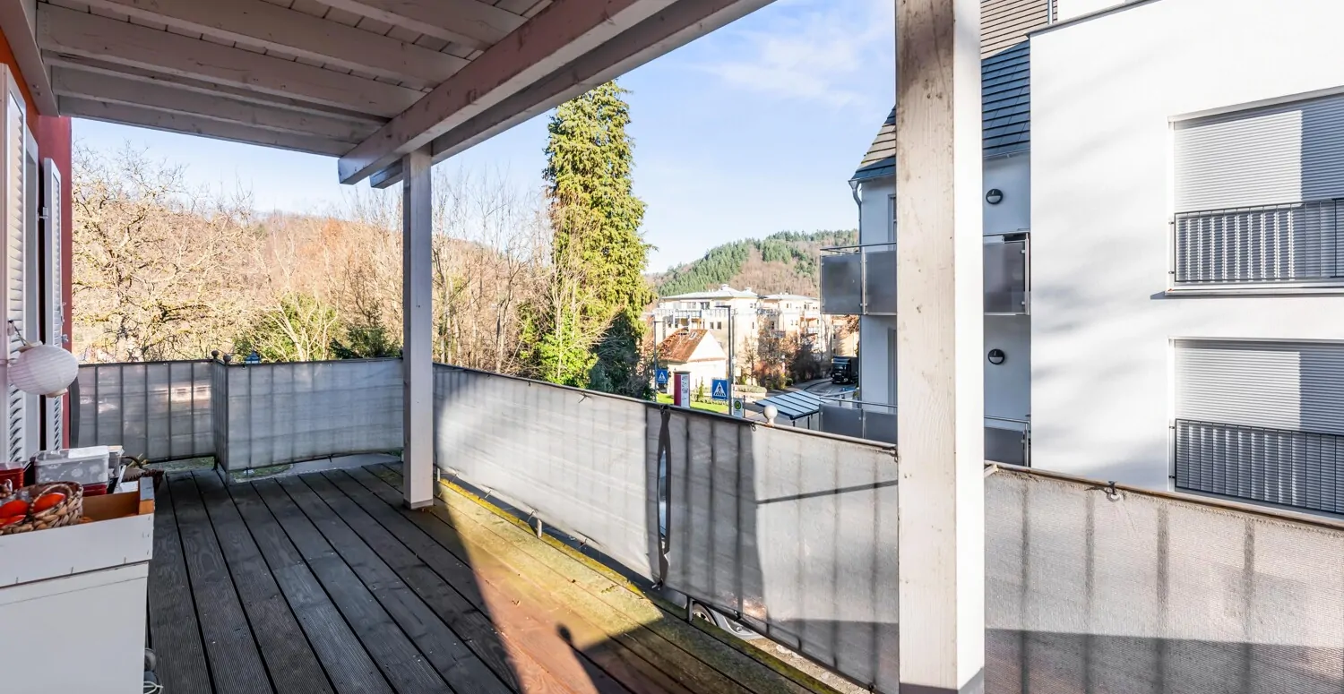 Großzügiger Balkon