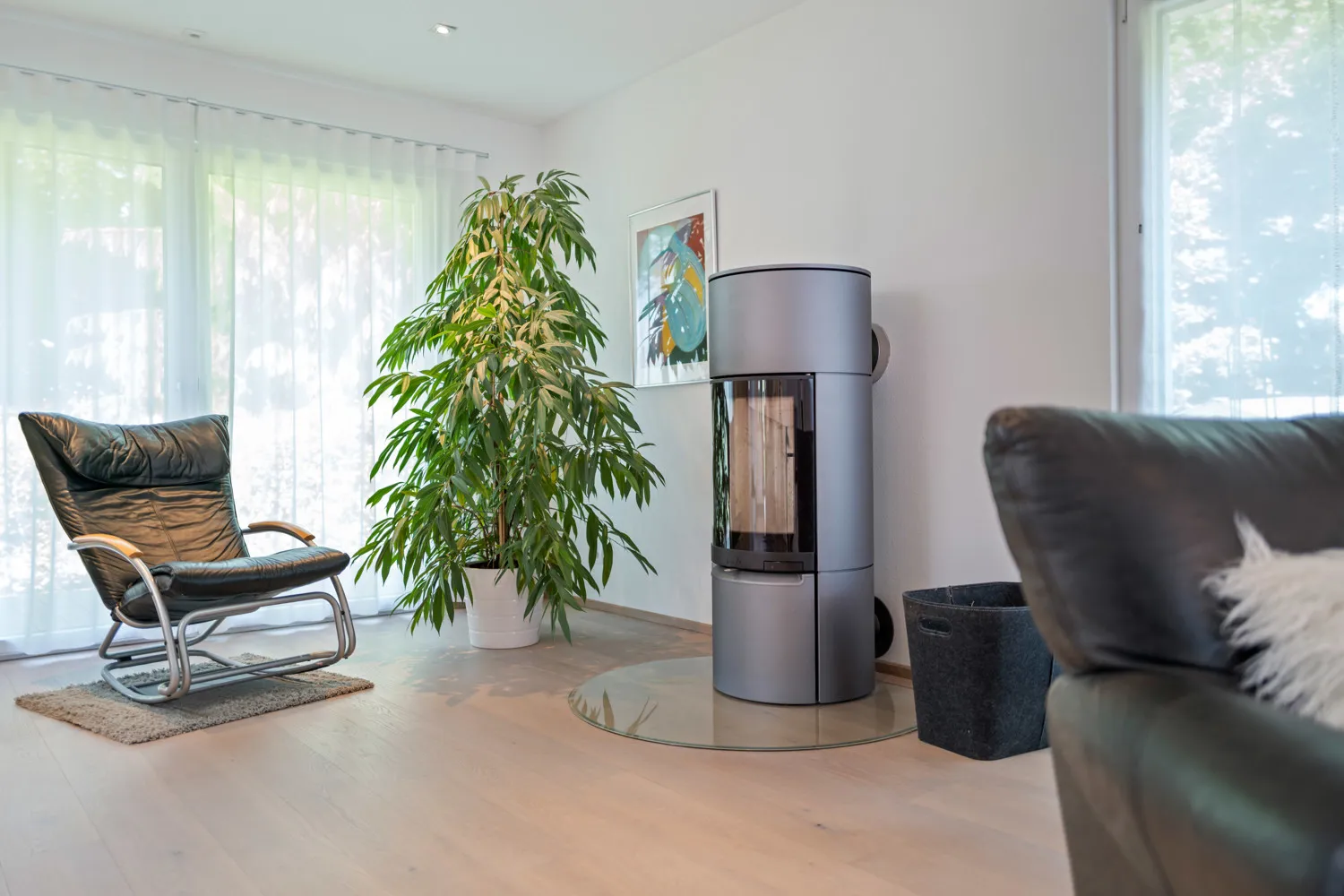 Kaminofen mit Außenkamin