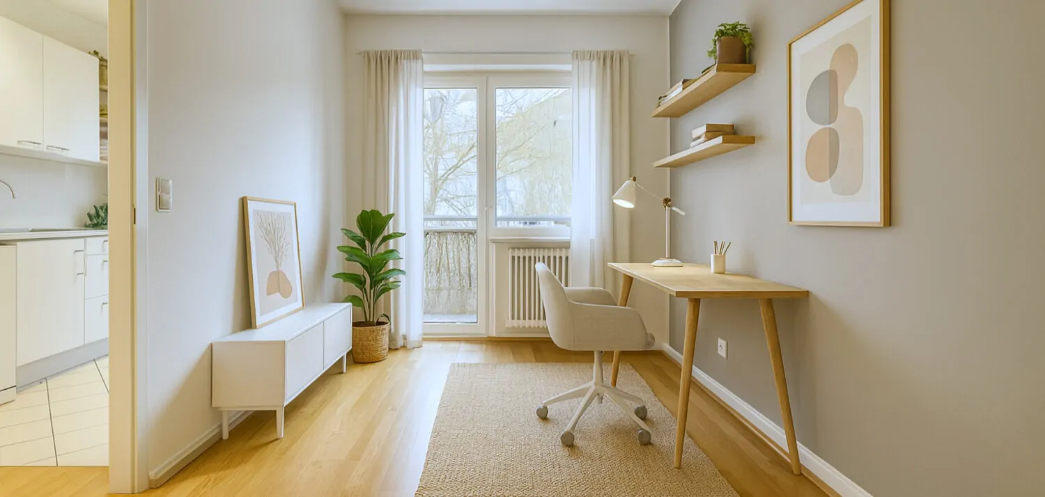 Arbeitszimmer Visualisierung