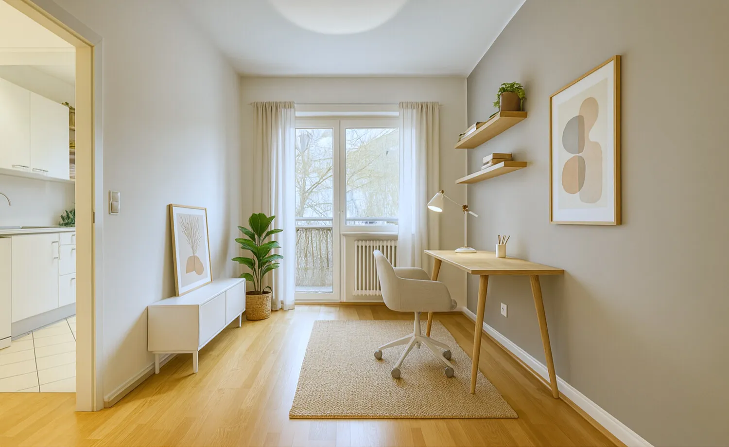 Arbeitszimmer Visualisierung