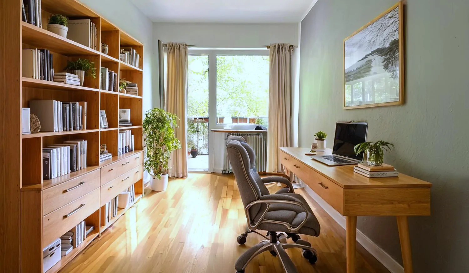 Arbeitszimmer Visualisierung