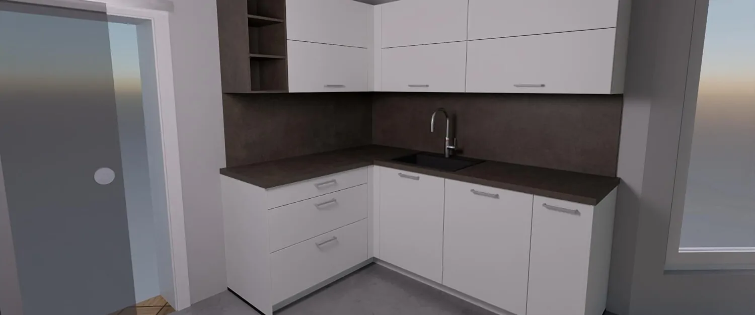 Visualisierung Küche Ansicht III