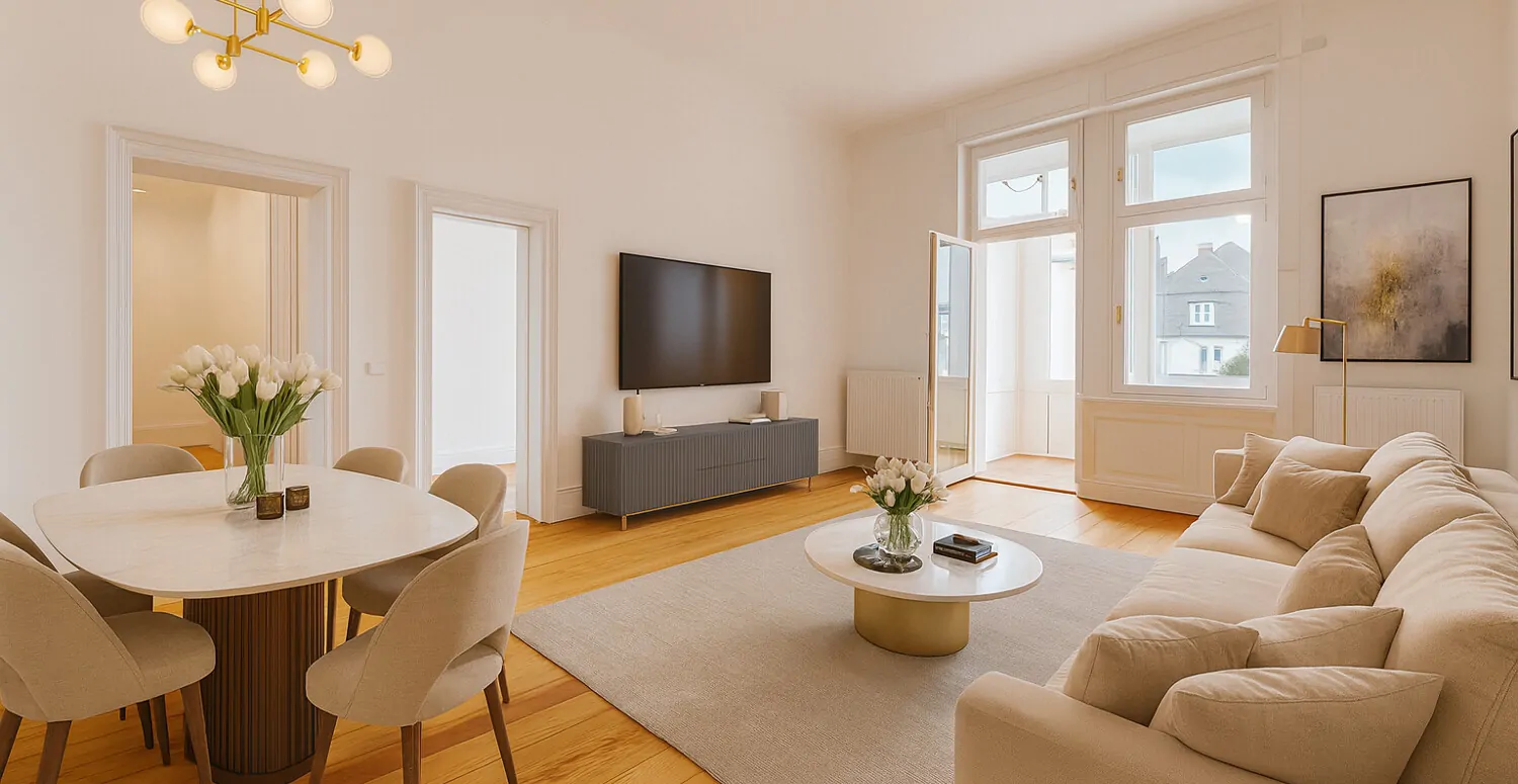 Wohn-/ Essbereich Visualisierung