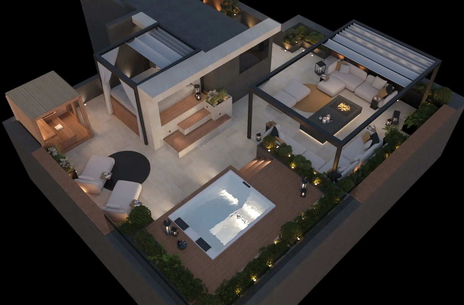 Visualisierung I Dachterrasse