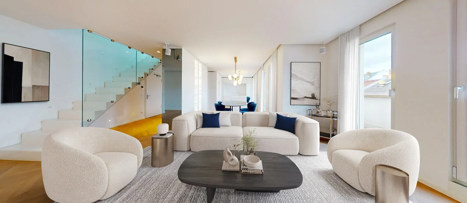 Wohnbereich Ansicht II Visualisierung