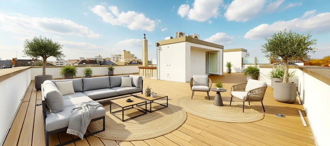 Dachterrasse Visualisierung