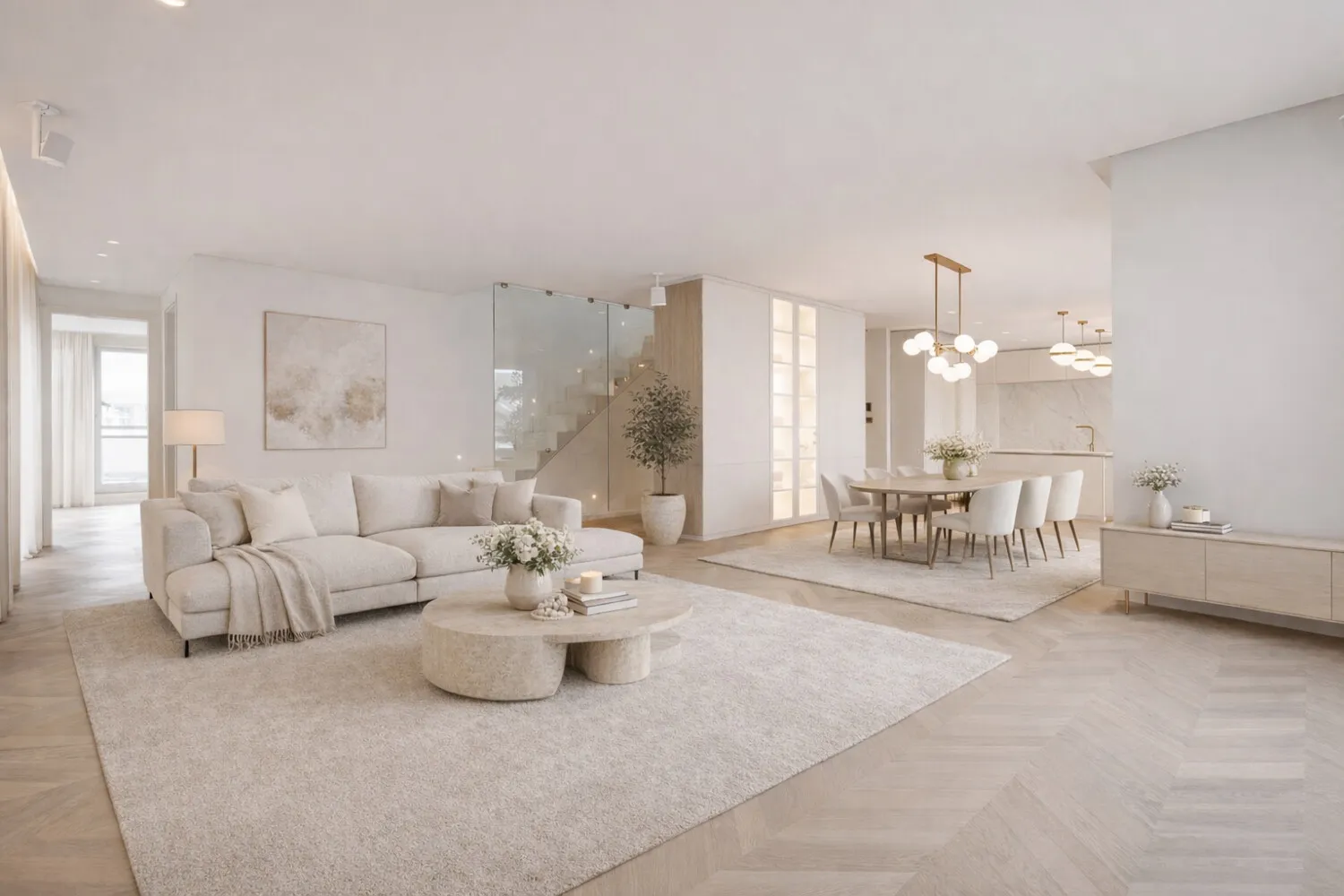 Wohn-/Essbereich Visualisierung