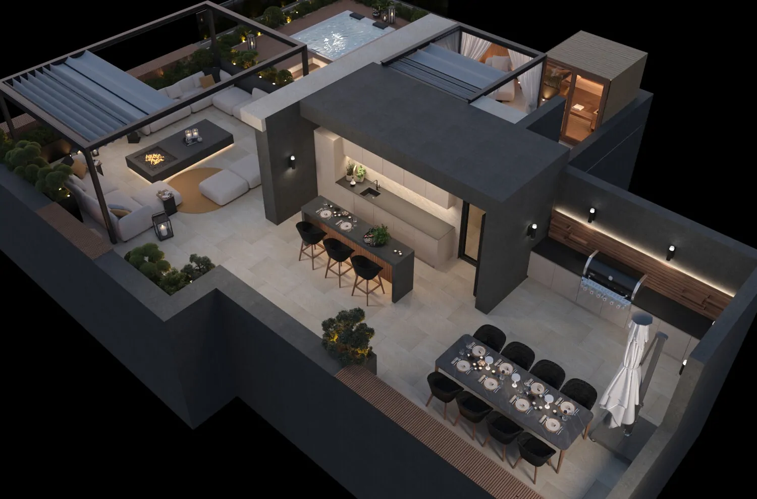 Visualisierung II Dachterrasse