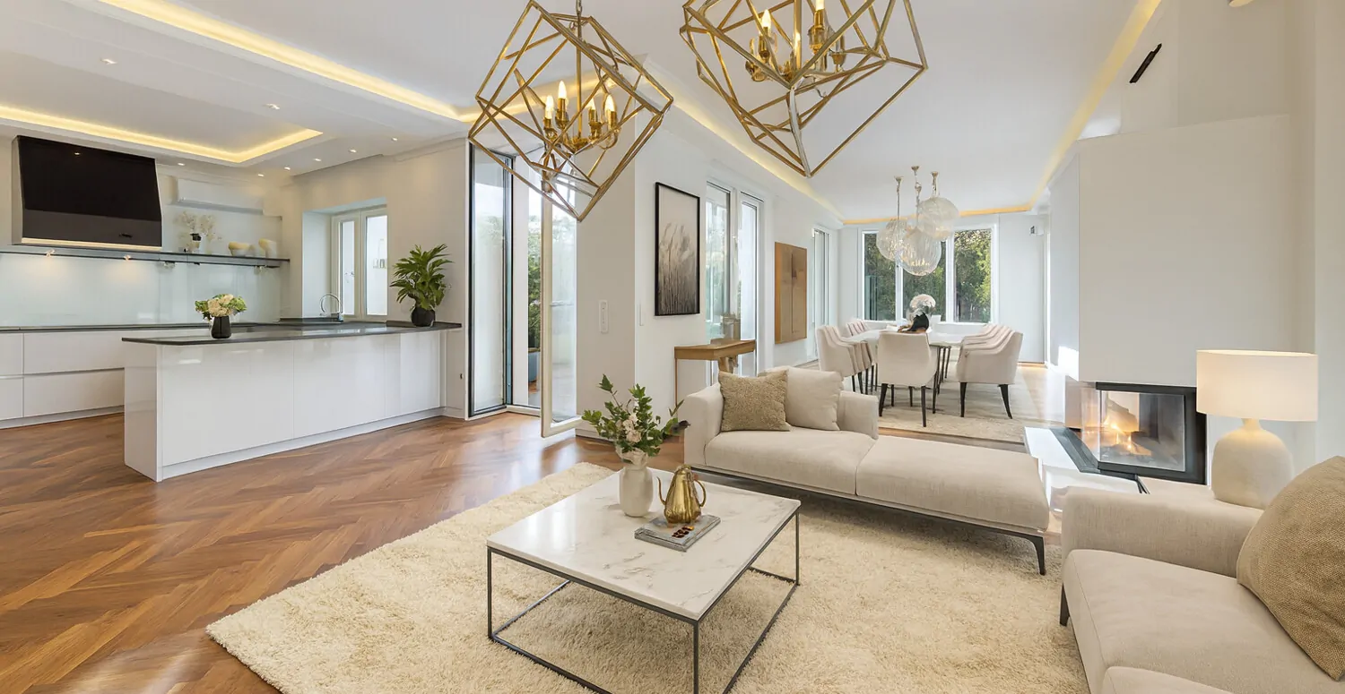 Wohn-/ Essbereich Visualisierung