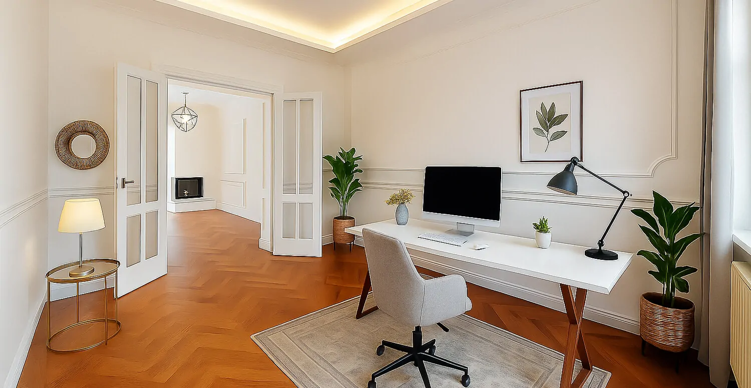 Arbeitszimmer Visualisierung