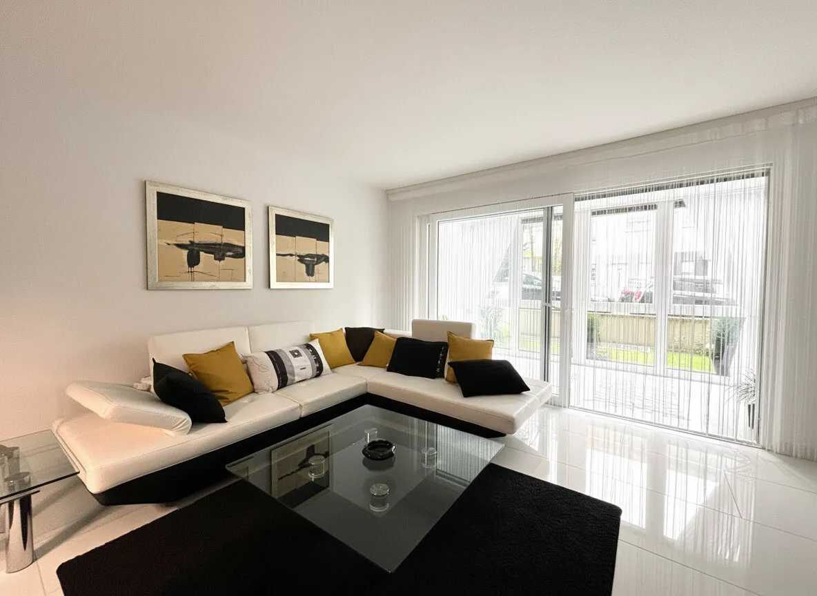 Modern two-room apartment with conservatory