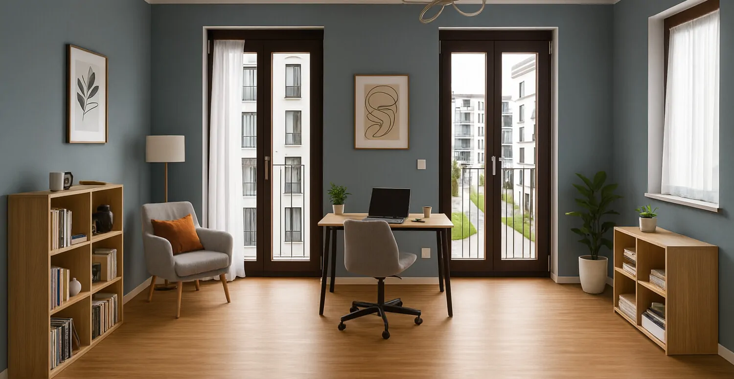 Arbeitszimmer Visualisierung