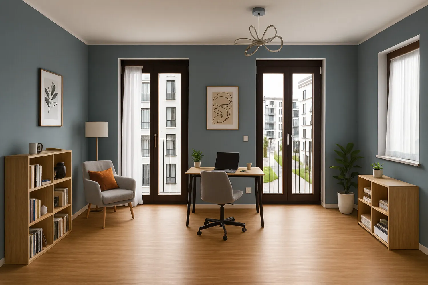 Arbeitszimmer Visualisierung