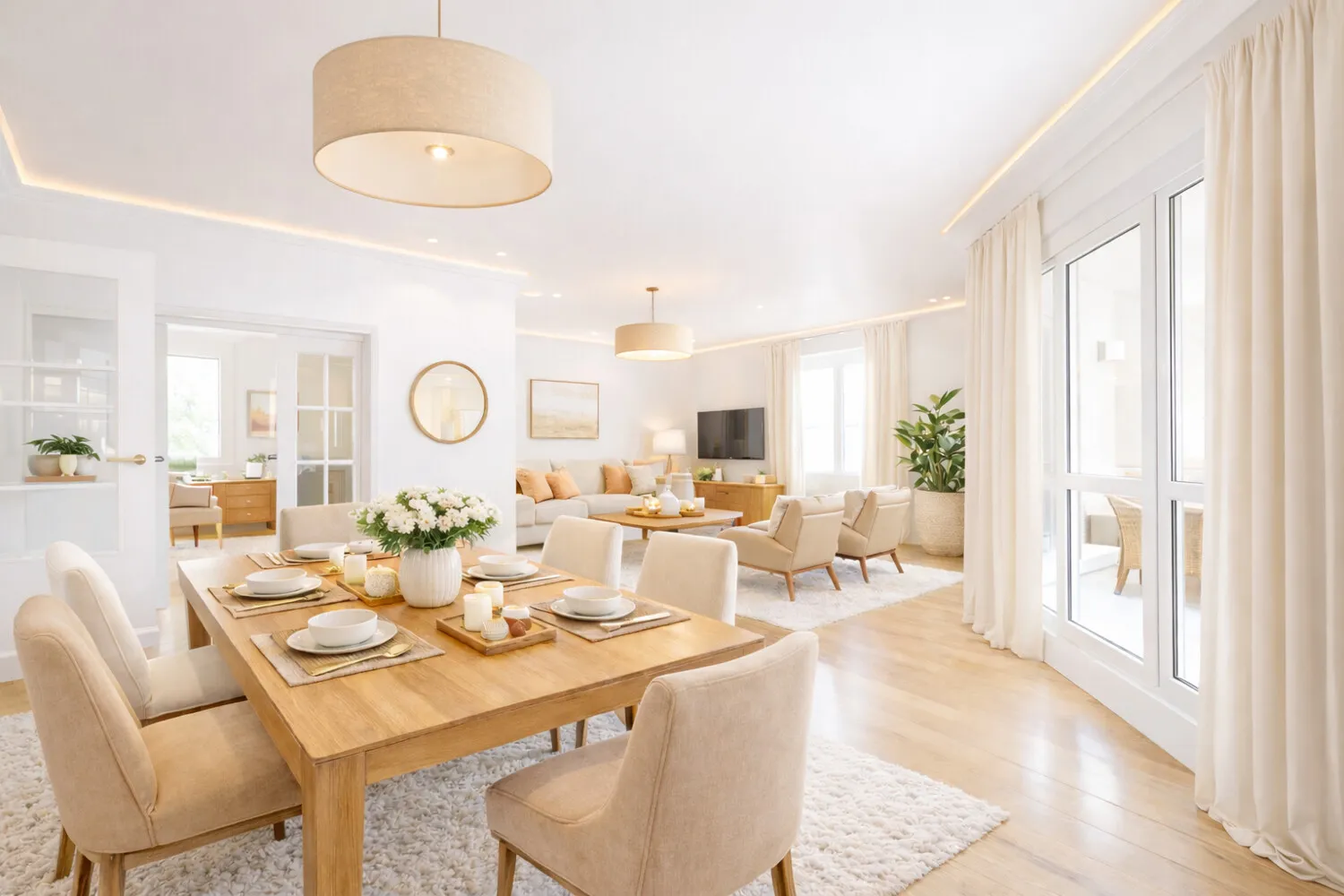 Wohn-/ Essbereich Ansicht I - Visualisierung