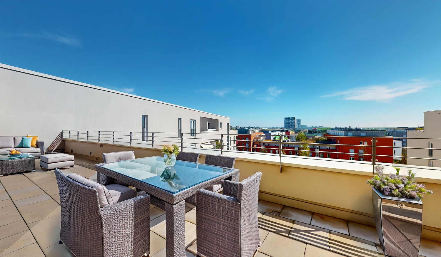 Dachterrasse Ansicht I - Visualisierung