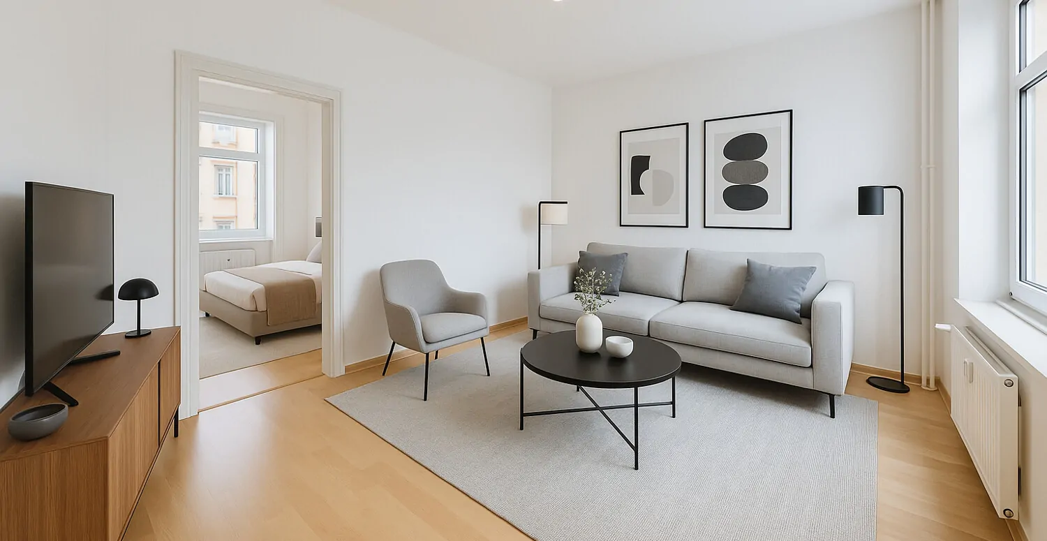 Wohn-/Essbereich Visualisierung