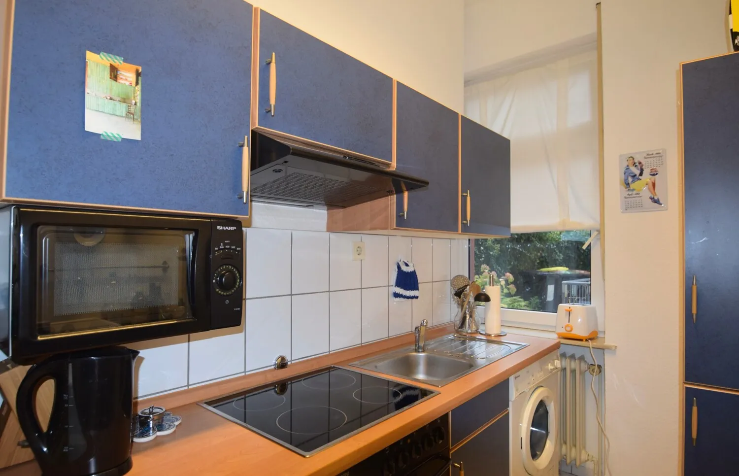 Two-room period apartment with small balcony