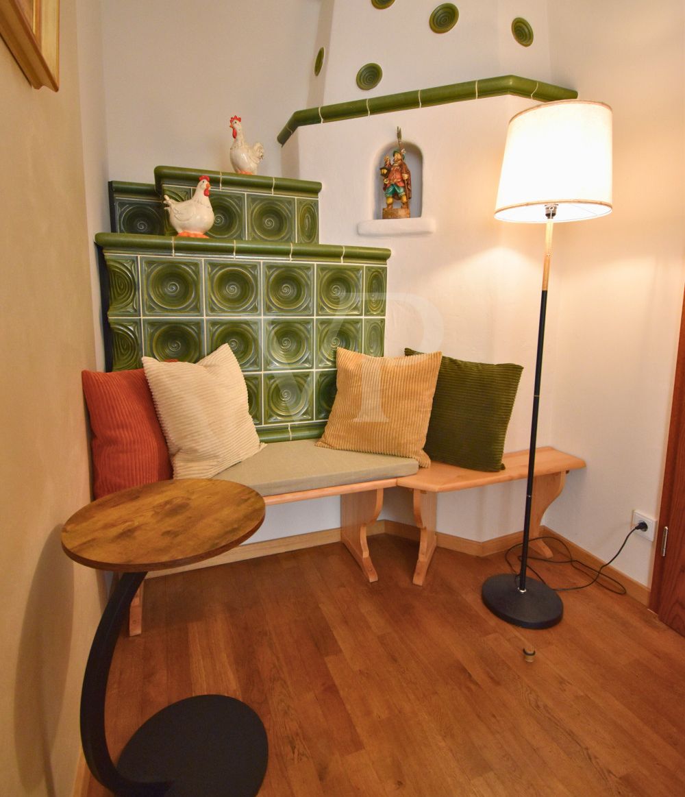 Kachelofen im Deluxezimmer