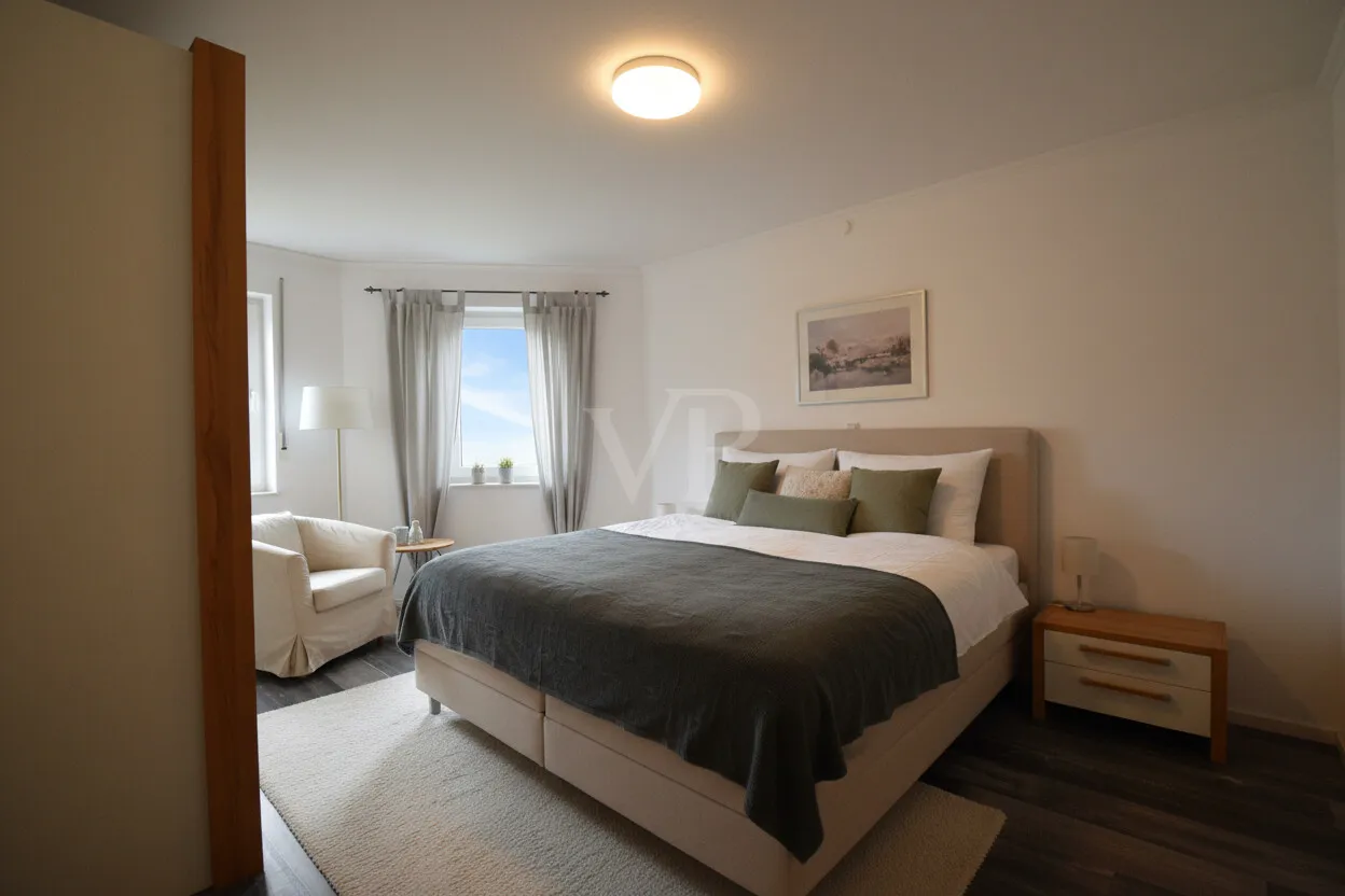 Schlafzimmer KI gestaged