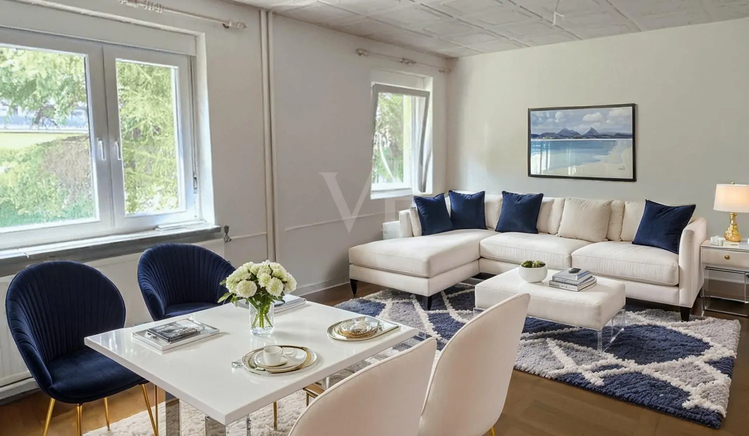 EG Wohnzimmer - KI-Einrichtungsbeispiel