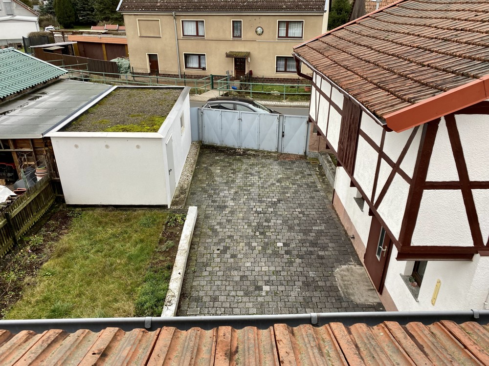 Blick auf den Hof