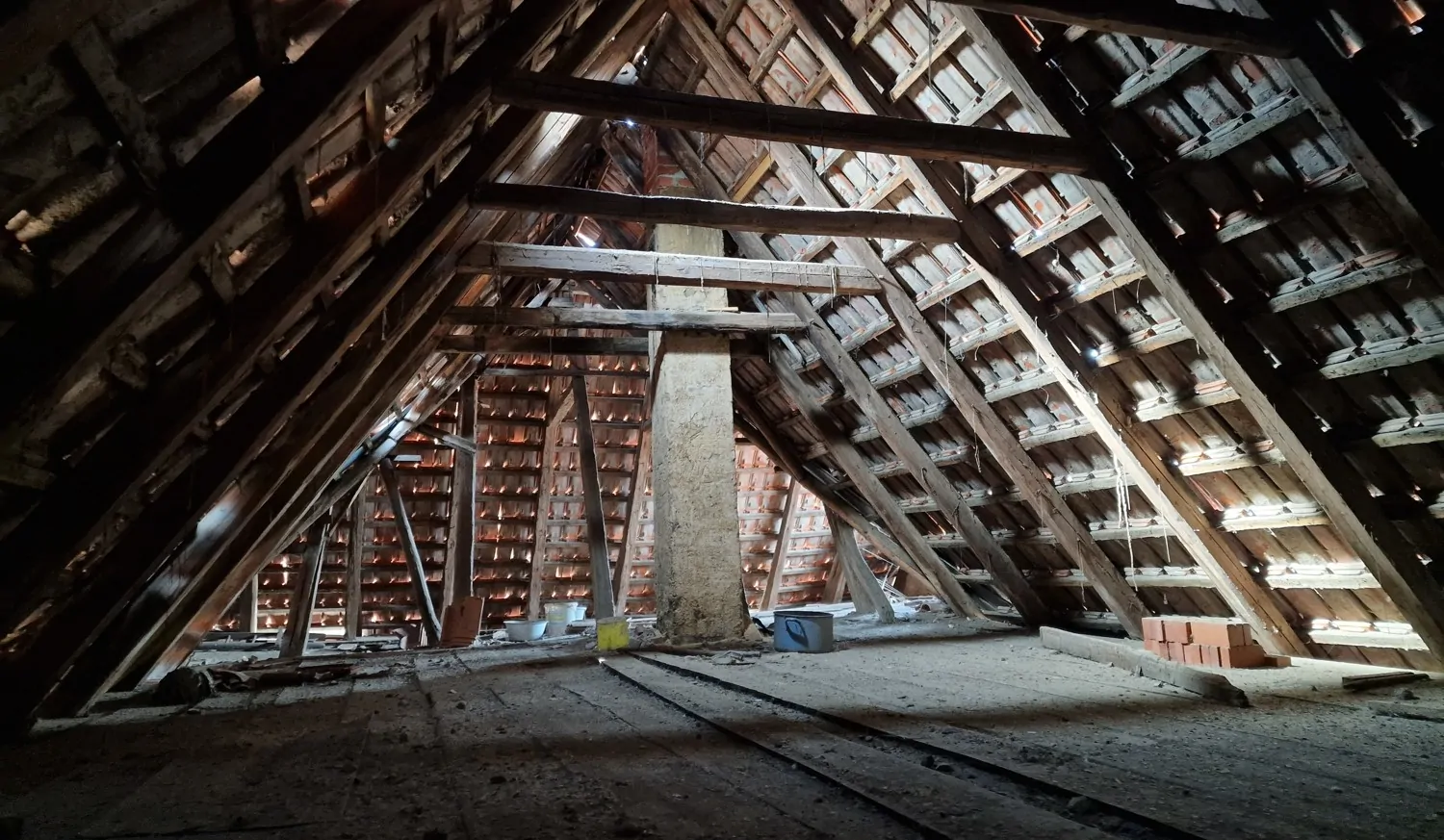 Dachstuhl obere Ebene