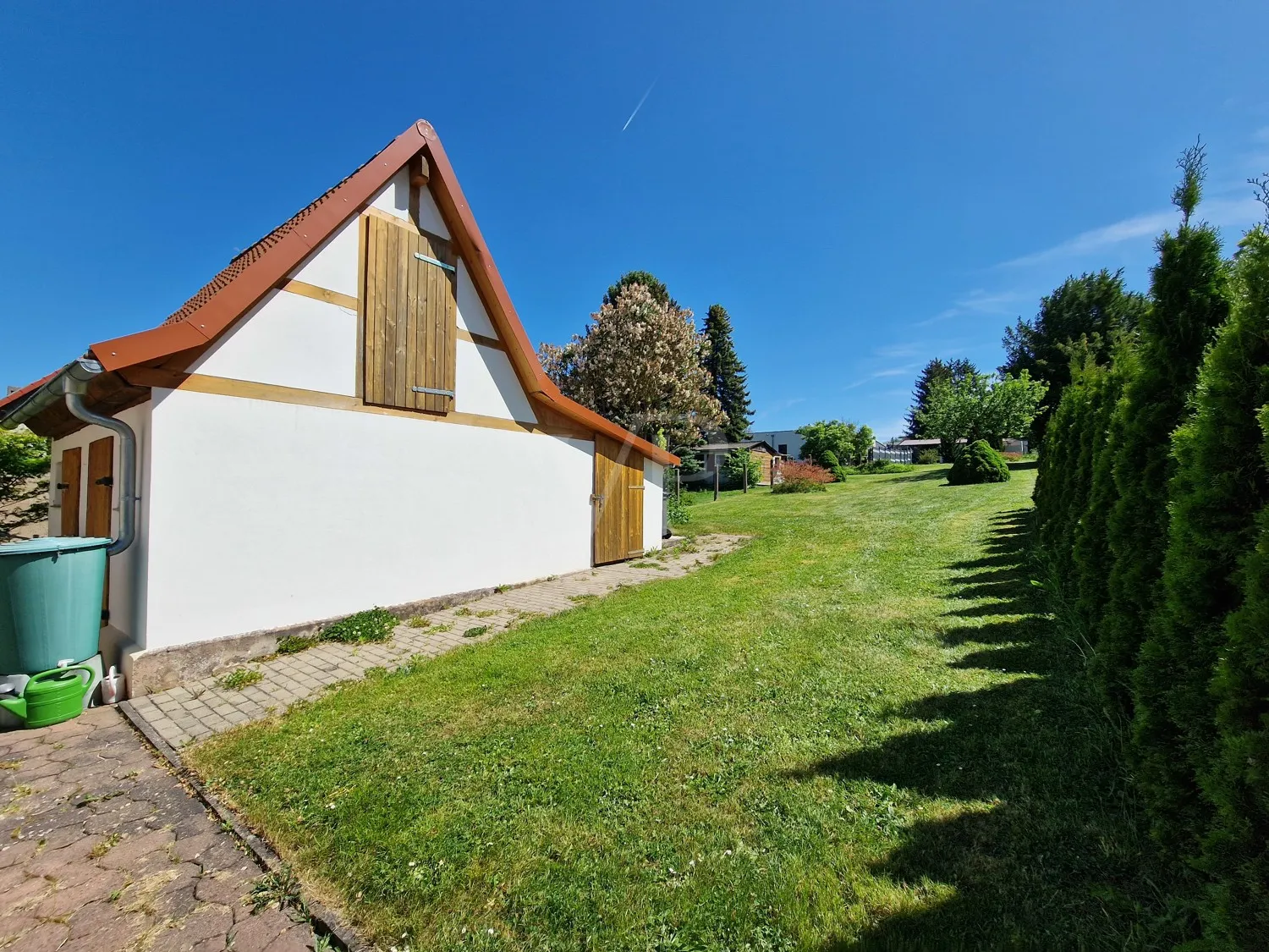 Gartenhaus mit Zugang Gartenbereich