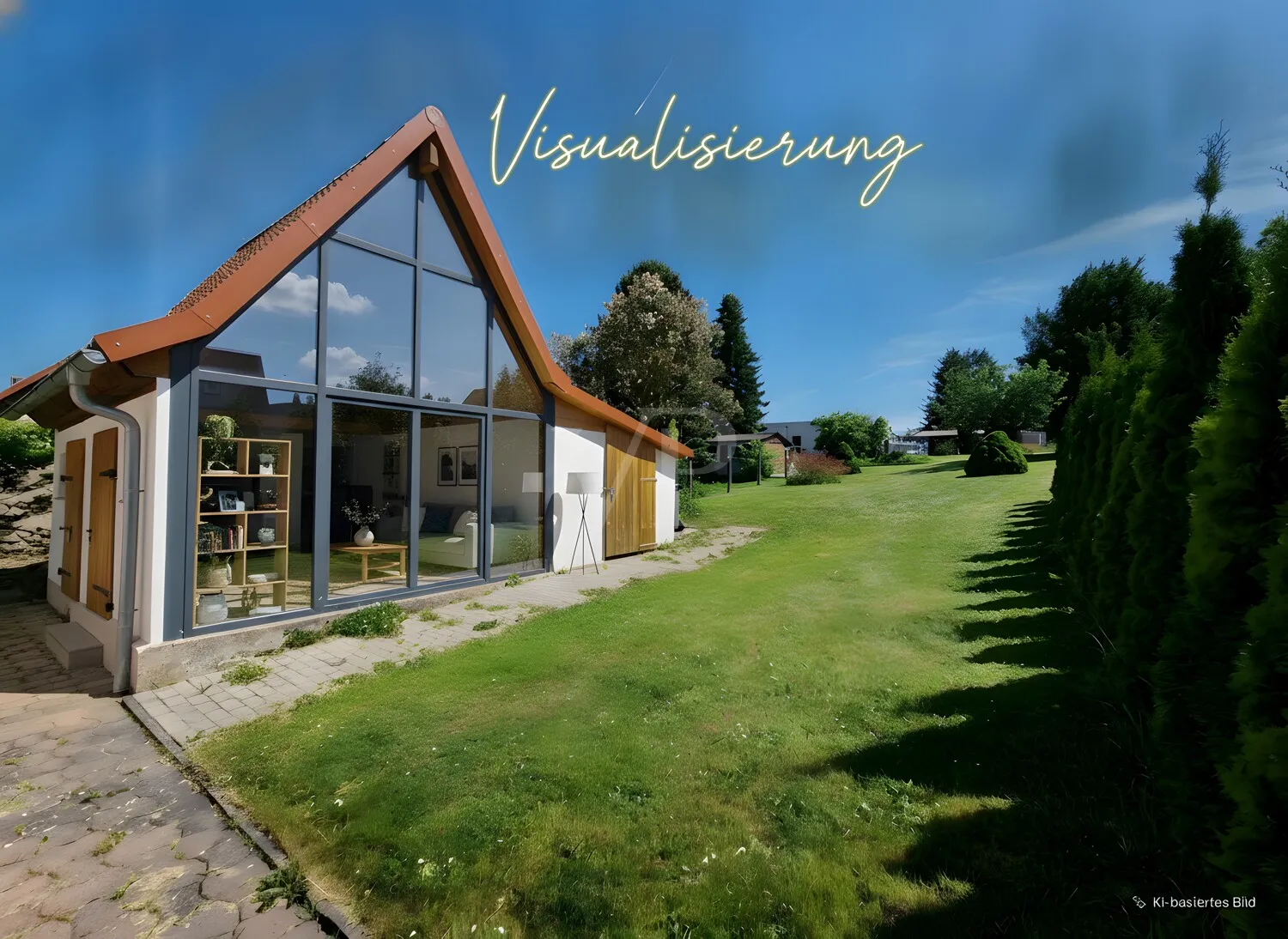 Visualisierungsbeispiel neues Gartenhaus