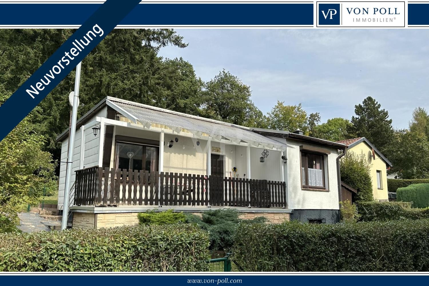 Massiv gebauter und großzügiger Bungalow am Waldesrand in der Nähe vom Erholungsort Neustadt am Harz