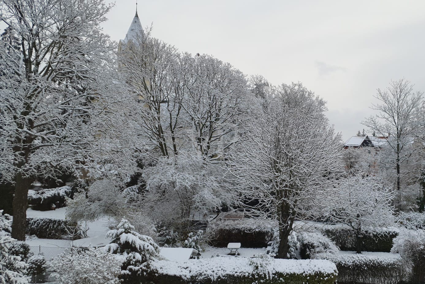 Blick vom Balkon