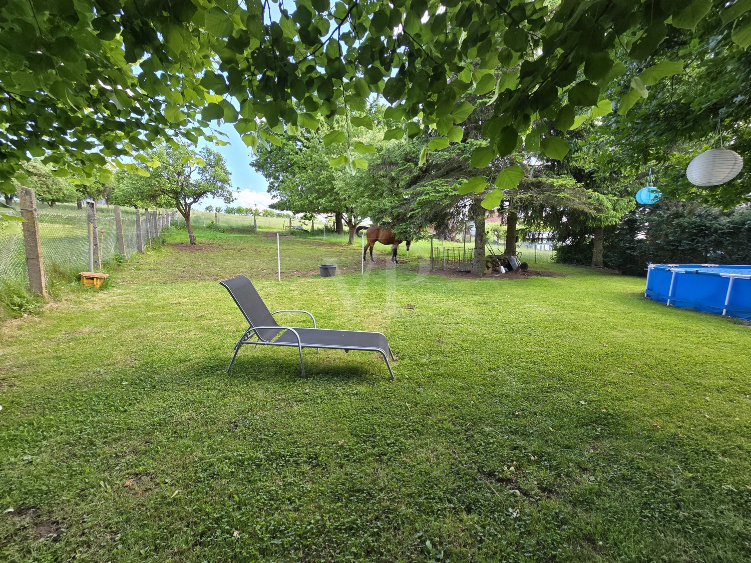 Garten im oberen Bereich