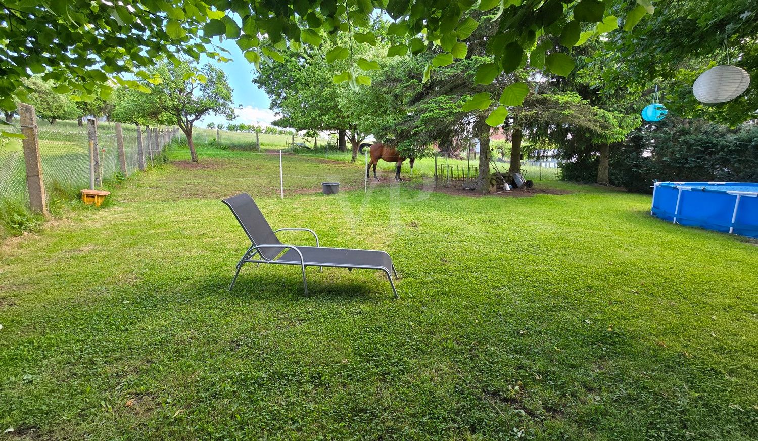 Garten im oberen Bereich
