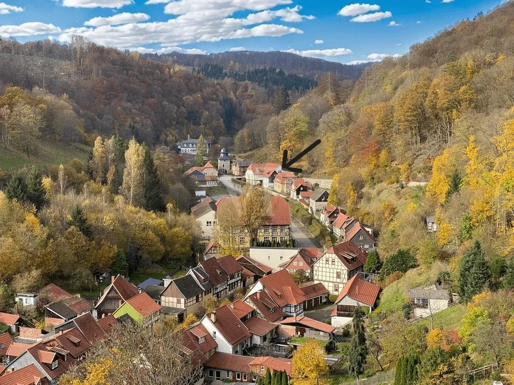 Lage in Stolberg Rittergasse Blick zum Rittertor