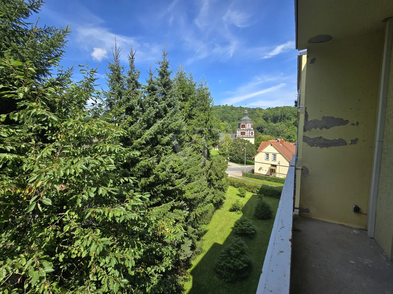 Aussicht vom Balkon