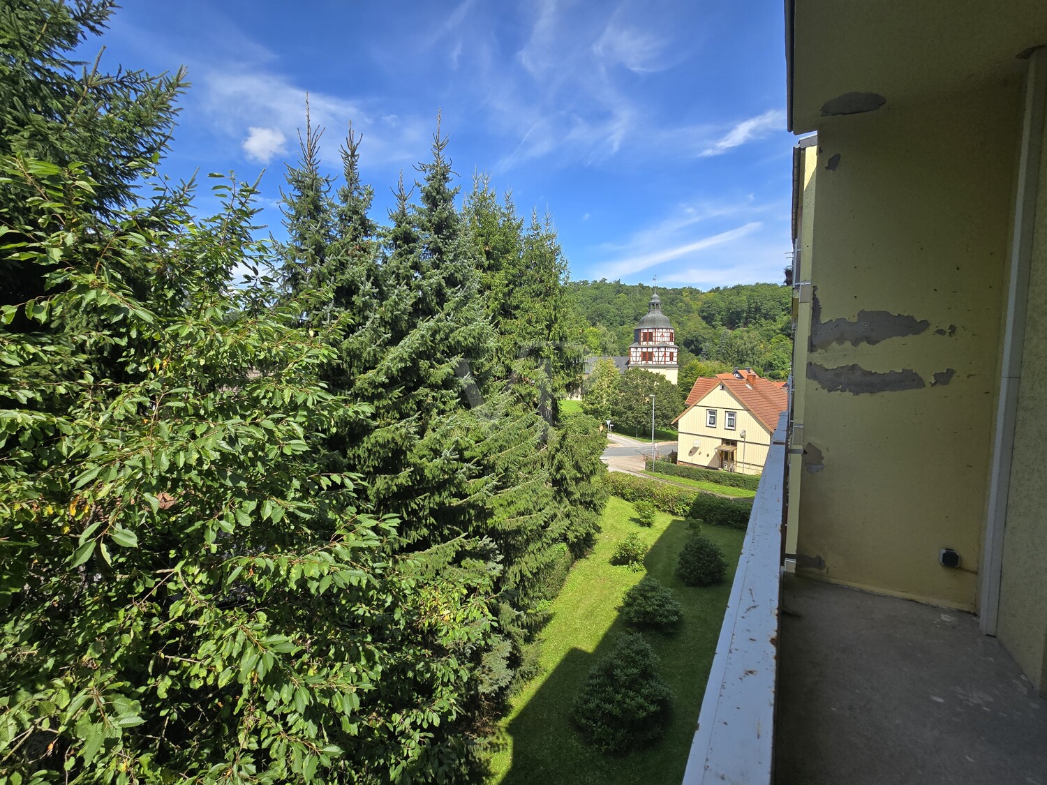 Aussicht vom Balkon
