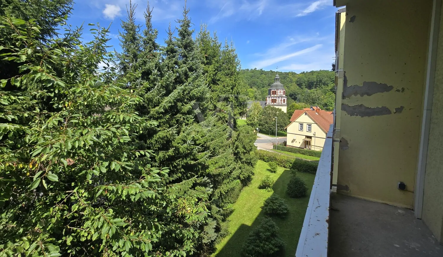 Aussicht vom Balkon