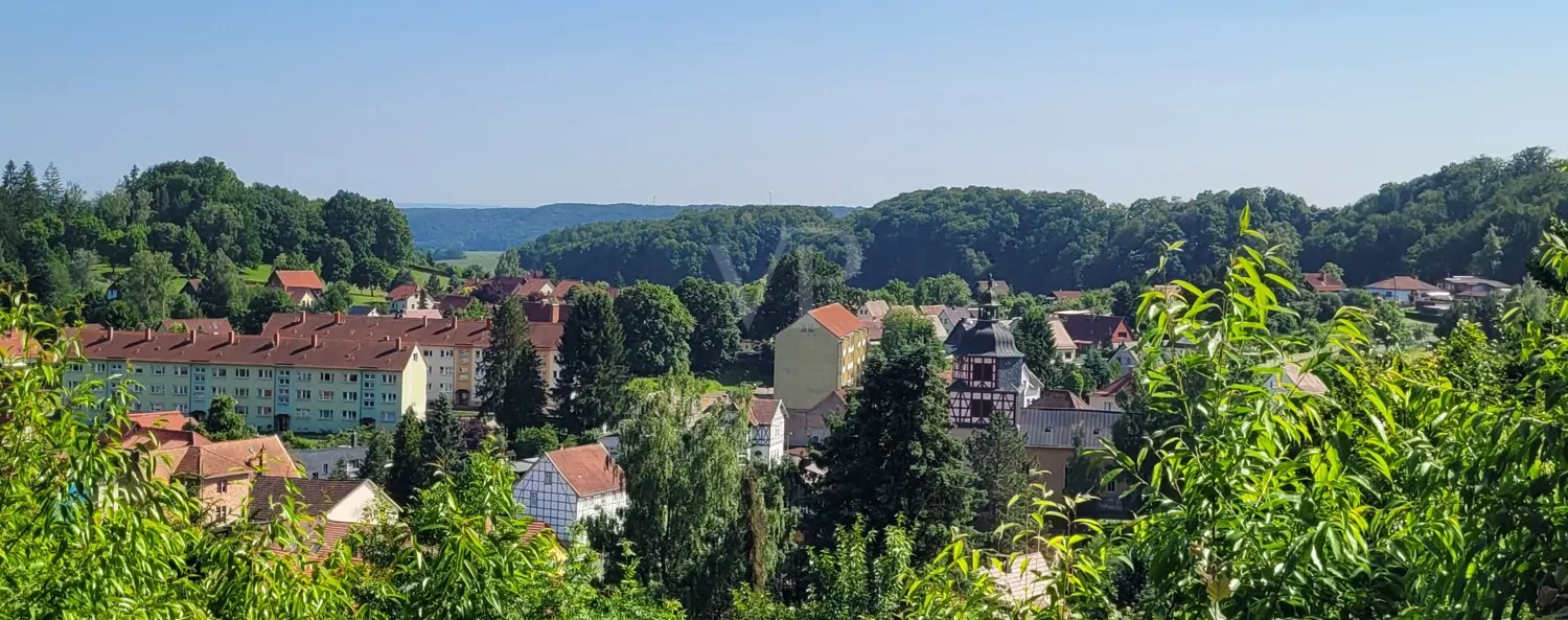 Blick von Osten Vogelperspektive