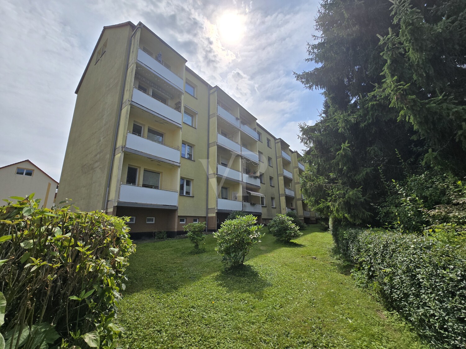 Ansicht Norden mit Balkonanlage
