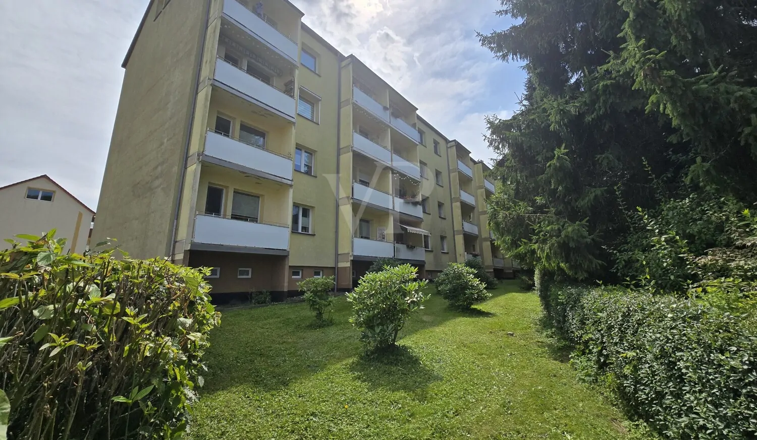 Ansicht Norden mit Balkonanlage