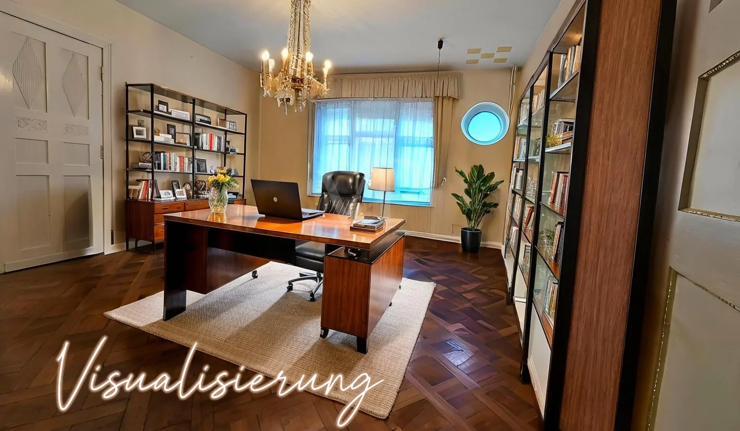 EG Raum 02 Visualisierung mit Büro