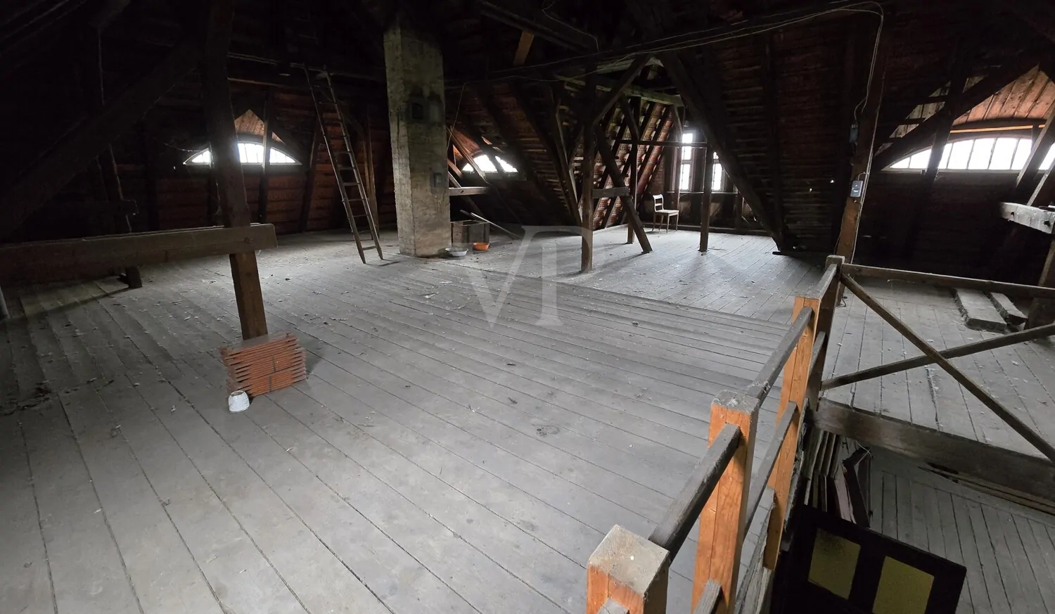 2. DG Blick von oben auf Ebene 1. DG