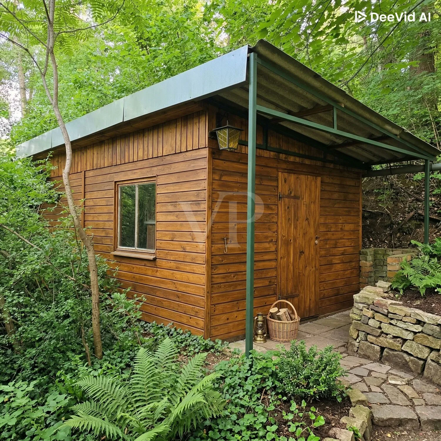 KI-Visualisierung mit Gartenhaus