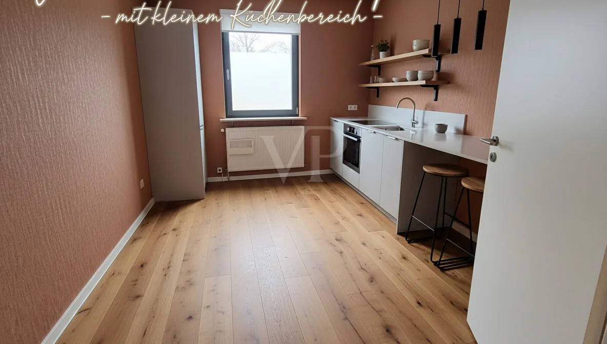 OG Visualisierung Küche neben Wohnzimmer