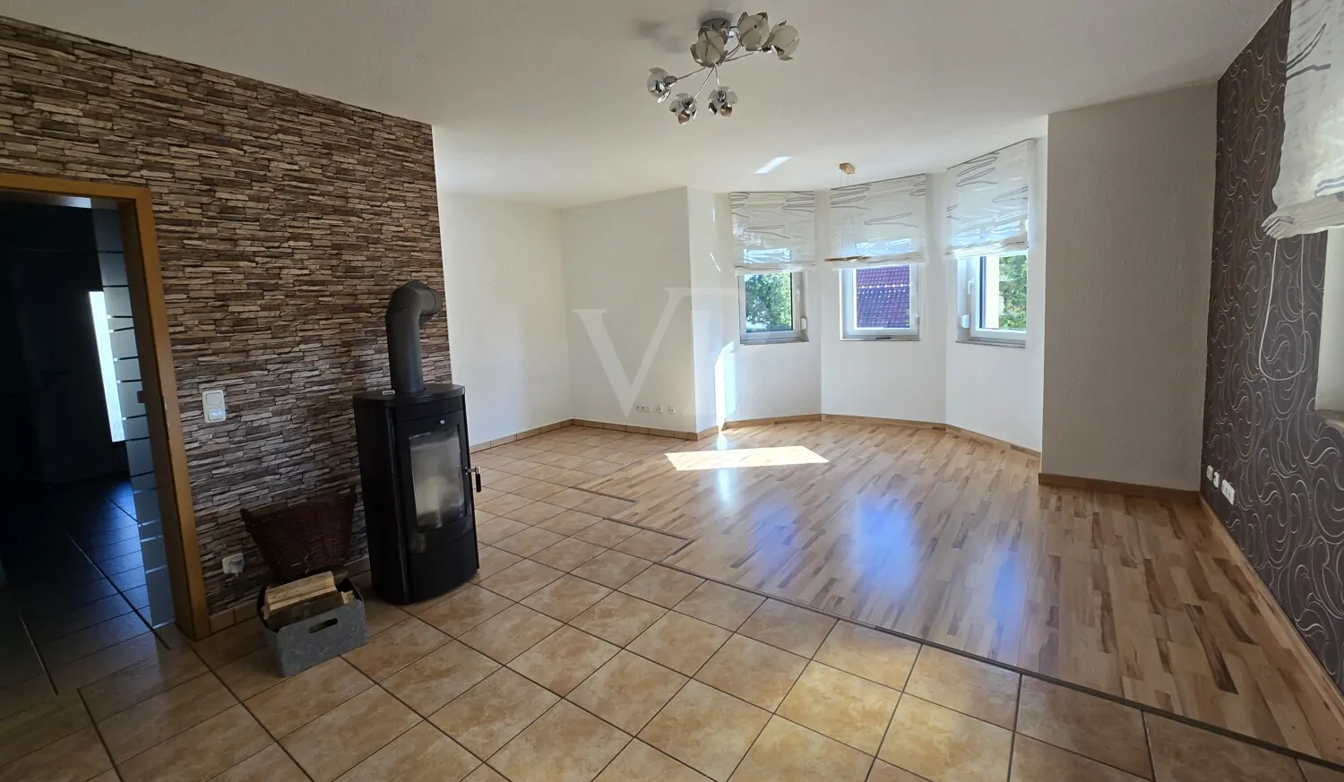 EG Wohnzimmer mit Kamin