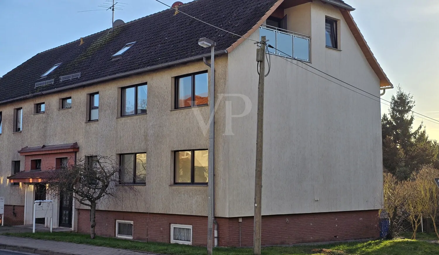 Ansicht Westen mit Balkonanlage