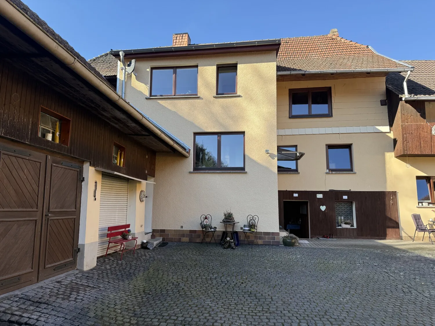 Ansicht Süden Haupthaus Innenhof