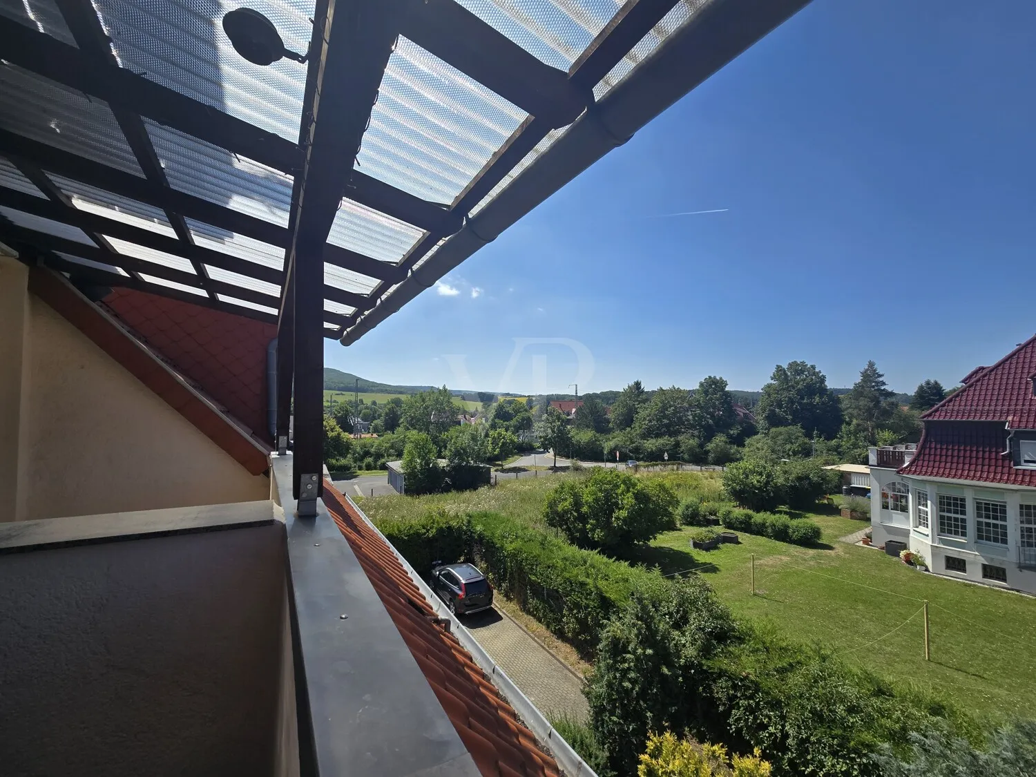 Blick vom Balkon